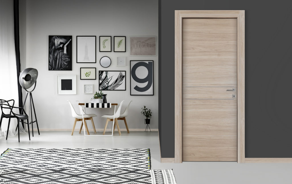 Porta interna battente effetto legno