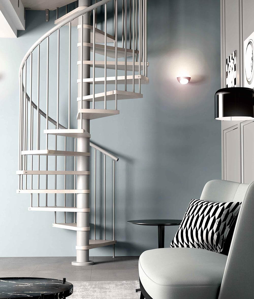 Scala d'arredo a chiocciola